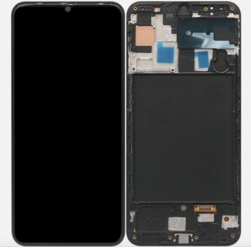 Tela Display Samsung A50 A505 A30 A305 Preto com Aro OLED | OLED | Qua